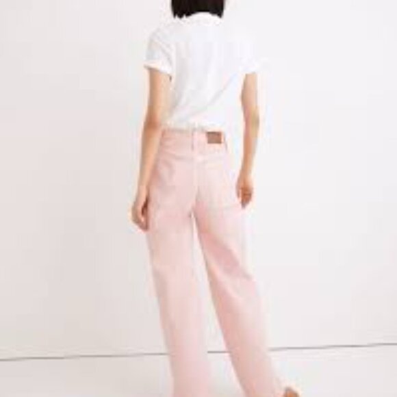 Madewell Baggy Straight Jean Pink - Picture 2 of 3